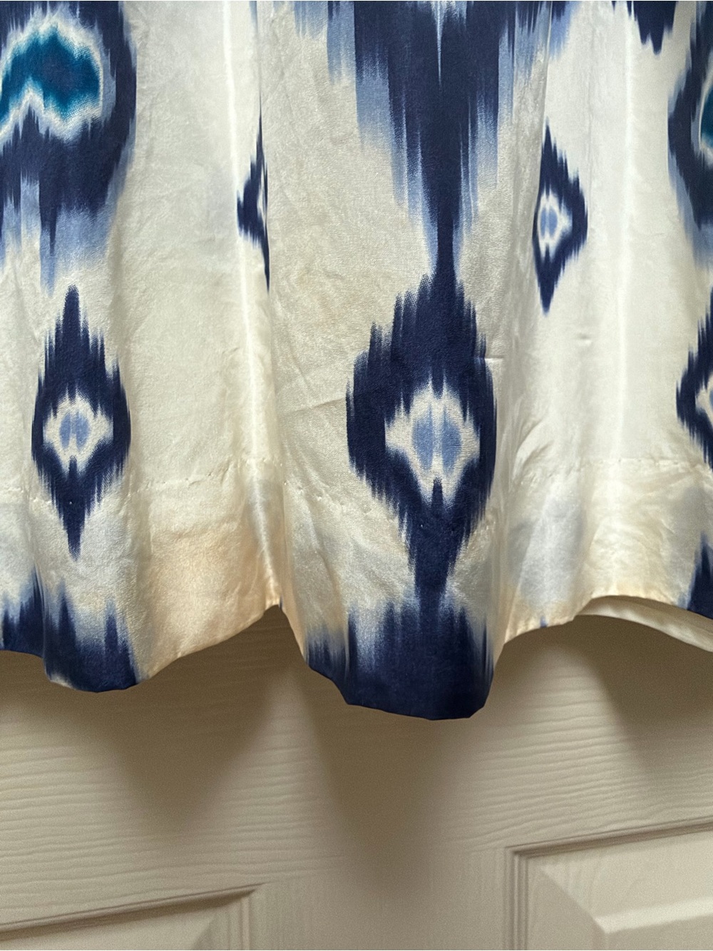 Banana Republic Silk Batik Blue & White Printed Sundress 6 - Picture 5 of 8